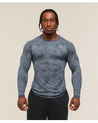 GYMSHARK - Geo Seamless Long Sleeve T-Shirt - Lyst