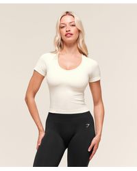 GYMSHARK - Everyday Seamless Tight Fit Crew Neck Tee - Lyst