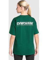 GYMSHARK - Fraction Oversized T-Shirt - Lyst