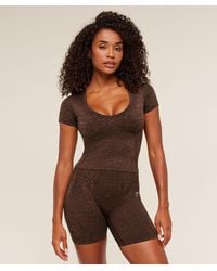 GYMSHARK - Adapt Animal X Whitney Short Sleeve Top - Lyst