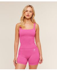 GYMSHARK - Vital Seamless Tank With Shelf - Lyst
