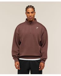 GYMSHARK - Crest Oversized 1/4 Zip - Lyst