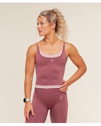GYMSHARK - Relay Seamless Midi Tank - Lyst