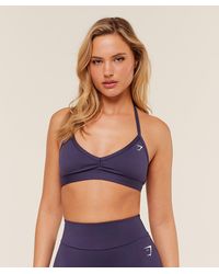 GYMSHARK - Minimal Halterneck Sports Bra - Lyst