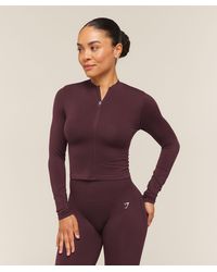 GYMSHARK - Everyday Seamless Zip Tracktop - Lyst