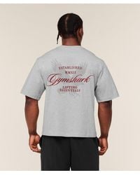 GYMSHARK - Eagle Script Graphic T-Shirt - Lyst