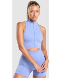 GYMSHARK - Corset Seamless Crop Tank - Lyst