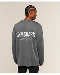 GYMSHARK - Conditioning Club Washed Long Sleeve T-Shirt - Lyst