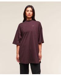 GYMSHARK - Covered Longline Cotton T-Shirt - Lyst