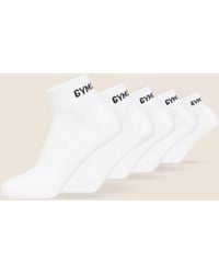 GYMSHARK - Quarter Socks 5Pk - Lyst