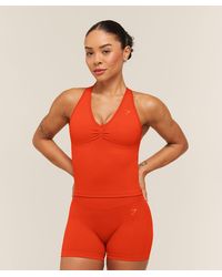 GYMSHARK - Lift Seamless Tank With Shelf - Lyst
