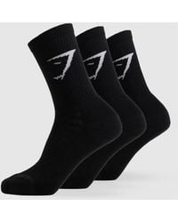 GYMSHARK - Crew Socks 3Pk - Lyst