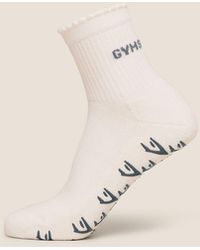 GYMSHARK - Frill Pilates Midi Sock - Lyst