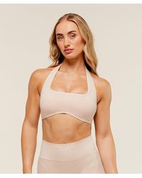 GYMSHARK - Adapt Fleck X Whitney Halterneck Sports Bra - Lyst