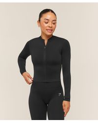 GYMSHARK - Everyday Seamless Zip Tracktop - Lyst