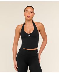 GYMSHARK - Halter Neck Cami With Shelf - Lyst