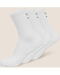 GYMSHARK - Performance Crew Socks 3Pk - Lyst
