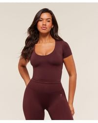 GYMSHARK - Soft Sculpt T-Shirt With Shelf - Lyst
