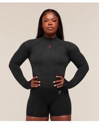 GYMSHARK - Onyx V1 Long Sleeve Top - Lyst