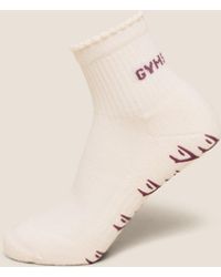 GYMSHARK - Frill Pilates Midi Sock - Lyst
