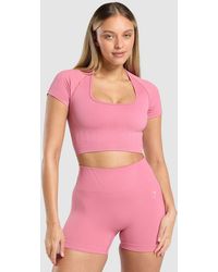 GYMSHARK - Corset Seamless Crop Top - Lyst