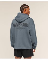 GYMSHARK - Conditioning Club Washed Zip Through Hoodie - Lyst
