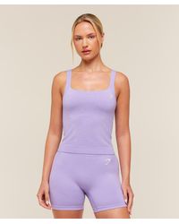 GYMSHARK - Vital Seamless Tank With Shelf - Lyst