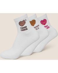 GYMSHARK - Sweet Treat Graphic Midi Socks 3Pk - Lyst