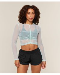 GYMSHARK - Hybrid Mesh Long Sleeve Top - Lyst