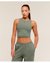 GYMSHARK - Lifting Dipped Crop Tank - Lyst