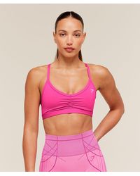 GYMSHARK - Ruched Strappy Sports Bra - Lyst