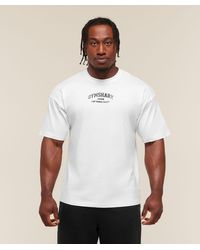 GYMSHARK - Faded Collegiate Graphic T-Shirt - Lyst