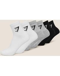 GYMSHARK - Midi Socks 6Pk - Lyst