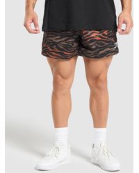 GYMSHARK - Printed Mesh 5" Shorts - Lyst
