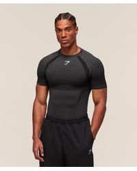 GYMSHARK Onyx 5.0 Seamless T-Shirt in Black for Men | Lyst UK