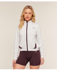 GYMSHARK - Lightweight Tricot Zip Through Jacket - Lyst