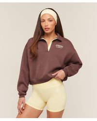 GYMSHARK - Cosy Luxe Campus Polo Sweatshirt - Lyst