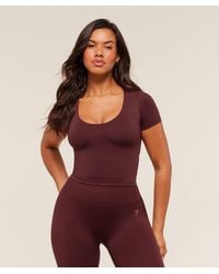 GYMSHARK - Soft Sculpt T-Shirt With Shelf - Lyst