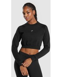 GYMSHARK - Training Fleece Cropped Sweatshirt - Lyst