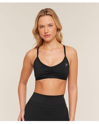 GYMSHARK - Ruched Strappy Sports Bra - Lyst