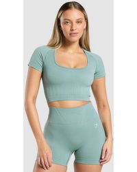 GYMSHARK - Corset Seamless Crop Top - Lyst