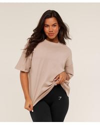GYMSHARK - Pump Cover Structured Fleece Top - Lyst