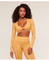 GYMSHARK - Adapt Animal X Whitney Long Sleeve Crop Top - Lyst
