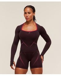 GYMSHARK - Apex Lift Seamless Long Sleeve Crop Top - Lyst
