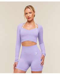 GYMSHARK - Vital Sweetheart Neck Crop Top - Lyst