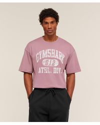 GYMSHARK - Athletic Division Graphic T-Shirt - Lyst