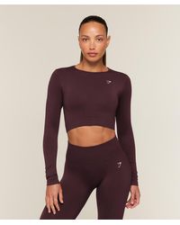 GYMSHARK - Everyday Seamless Long Sleeve Crop Top - Lyst