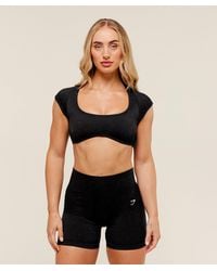 GYMSHARK - Adapt Fleck X Whitney Short Sleeve Crop Top - Lyst