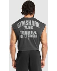 GYMSHARK - Training Dept. Uk Cut Off Tank - Lyst