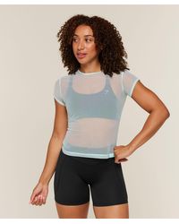GYMSHARK - Hybrid Mesh Long Sleeve Top - Lyst